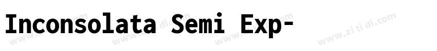 Inconsolata Semi Exp字体转换